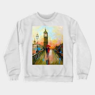 Romance of London in the evening Crewneck Sweatshirt